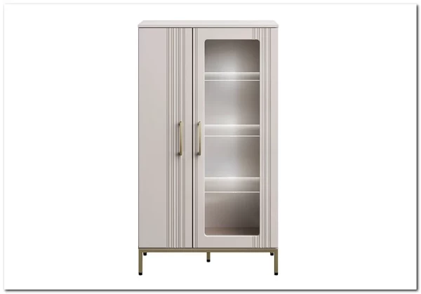 Тумба-витрина Бетти кашемир 1V1D BRW заказать по цене 23 690 руб. в Омске