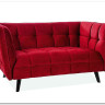 Диван CASTELLO 2 Velvet Bluvel 59  Signal (бордовый) заказать по цене 90 051 руб. в Омске