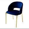 Стул AGNES BLUVEL-86 NAVY BLUE, золотой каркас заказать по цене 4 725 руб. в Омске
