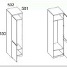 Шкаф 1-створчатый Таурус 1DG Anrex заказать по цене 23 520 руб. в Омске