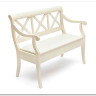Скамейка ALBIZZI (Альбицци) pure white (белый) заказать по цене 27 217 руб. в Омске