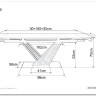 Стол обеденный Signal GENESIS 180 раскладной (черный/пепел) заказать по цене 108 936 руб. в Омске
