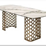 Стол CHIAVARI 220 KL-188 Контрастный мрамор матовый, итальянская керамика / Шампань, DISAUR заказать по цене 96 480 руб. в Омске