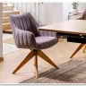 Стул кухонный Signal AZALIA D Velvet Bluvel 14 поворотный (серый/дуб) заказать по цене 21 209 руб. в Омске