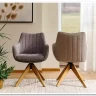 Стул кухонный Signal AZALIA D Velvet Bluvel 14 поворотный (серый/дуб) заказать по цене 21 209 руб. в Омске