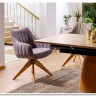 Стул кухонный Signal AZALIA D Velvet Bluvel 14 поворотный (серый/дуб) заказать по цене 21 209 руб. в Омске
