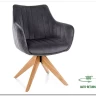 Стул кухонный Signal AZALIA D Velvet Bluvel 14 поворотный (серый/дуб) заказать по цене 21 209 руб. в Омске
