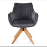 Стул кухонный Signal AZALIA D Velvet Bluvel 14 поворотный (серый/дуб) заказать по цене 21 209 руб. в Омске