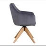 Стул кухонный Signal AZALIA D Velvet Bluvel 14 поворотный (серый/дуб) заказать по цене 21 209 руб. в Омске
