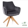 Стул кухонный Signal AZALIA D Velvet Bluvel 14 поворотный (серый/дуб) заказать по цене 21 209 руб. в Омске