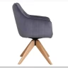 Стул кухонный Signal AZALIA D Velvet Bluvel 14 поворотный (серый/дуб) заказать по цене 21 209 руб. в Омске