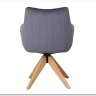 Стул кухонный Signal AZALIA D Velvet Bluvel 14 поворотный (серый/дуб) заказать по цене 21 209 руб. в Омске