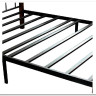 Купить Кровать AT-126 дерево гевея/металл 90*200 (Single bed), красный дуб/черный с доставкой по России по цене производителя можно в магазине Другая Мебель в Омске