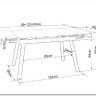 Стол обеденный Signal JOHN 120 раскладной (белый/черный) заказать по цене 49 246 руб. в Омске