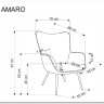 Кресло HALMAR AMARO оливковый заказать по цене 25 144 руб. в Омске