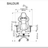 Кресло компьютерное HALMAR BALDUR серый/черный заказать по цене 60 441 руб. в Омске