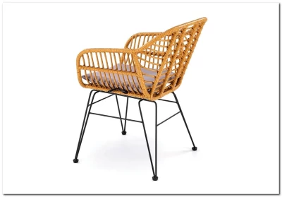 Стул кухонный Halmar K541 (серый/натуральный/черный)