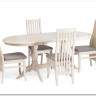 Стул DOLCE мягкое сидение бук, ivory white, велюр Tenerife Ultimate grey заказать по цене 9 920 руб. в Омске