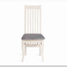 Стул DOLCE мягкое сидение бук, ivory white, велюр Tenerife Ultimate grey заказать по цене 9 920 руб. в Омске