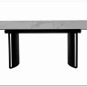 Стол RASMUS 160 TL-45 Белый мрамор, испанская керамика / черный каркас, DISAUR заказать по цене 95 250 руб. в Омске