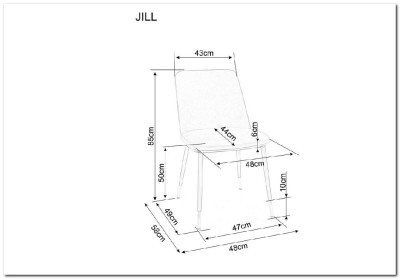 Стул кухонный Signal Jill Bluvel14 (темно-серый)