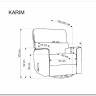 Кресло HALMAR KARIM бежевый заказать по цене 53 927 руб. в Омске