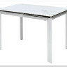 Стол CORNER 120 MATTE STATUARIO Белый мрамор матовый керамика, стекло/ белый каркас заказать по цене 59 400 руб. в Омске
