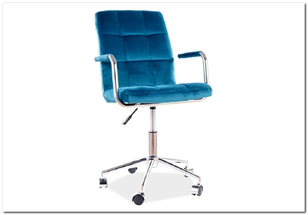 Кресло компьютерное Signal Q-022 VELVET BLUVEL 85 (бирюзовый) заказать по цене 18 367 руб. в Омске