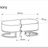 Скамья Halmar HARMONY (черный/белый/золотой) заказать по цене 20 638 руб. в Омске