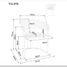 Стул кухонный Signal Tulipe Velvet Bluvel 22 (светло-бежевый/золотой) заказать по цене 30 928 руб. в Омске