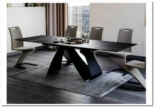 Стол обеденный Signal DIUNA CERAMIC раскладной (черный мат) заказать по цене 154 060 руб. в Омске