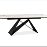 Стол обеденный Signal WESTIN III Ceramic 180 раскладной (белый мрамор/черный мат) заказать по цене 166 809 руб. в Омске
