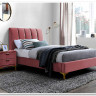 Кровать SIGNAL MIRAGE VELVET 90 античный розовый / золото тк. 185 заказать по цене 55 647 руб. в Омске