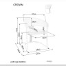 Стул кухонный Signal Crown Velvet Bluvel 22 (светло-бежевый/золотой) заказать по цене 30 928 руб. в Омске