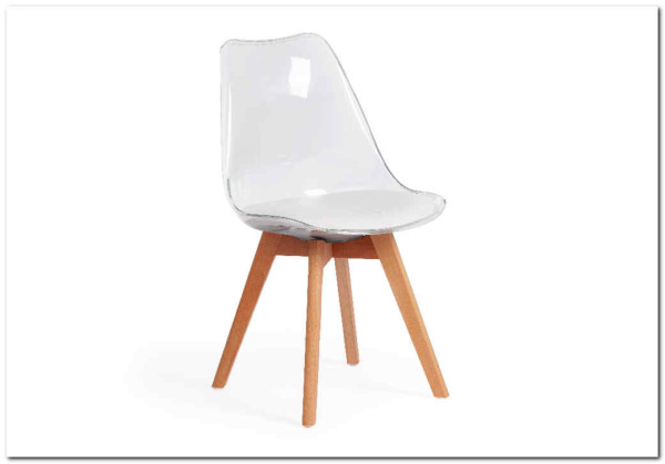 Стул Secret De Maison TULIP  (mod. 73) прозрачный/Transparent, подушка белая/Cushion whit заказать по цене 5 890 руб. в Омске