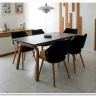 Стол обеденный Halmar LOZANO (черный мрамор/ореховый) заказать по цене 68 406 руб. в Омске