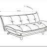 Диван HALMAR PILLOW раскладной, серый/дуб заказать по цене 57 189 руб. в Омске