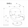 Кресло Halmar SHELL (кремовый) заказать по цене 33 801 руб. в Омске