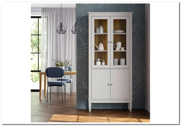 Шкаф для посуды Ольса-С 220 из массива сосны заказать по цене 46 397 руб. в Омске