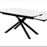 Стол RIVOLI 140 MATT WHITE MARBLE SOLID CERAMIC / BLACK заказать по цене 74 900 руб. в Омске