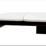 Стол RIVOLI 140 MATT WHITE MARBLE SOLID CERAMIC / BLACK заказать по цене 74 900 руб. в Омске