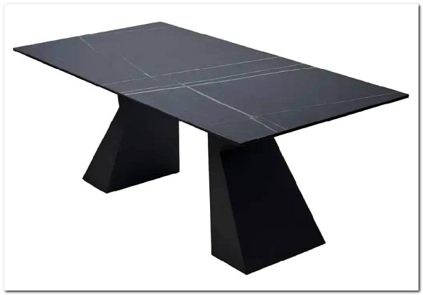 Стол БОГАРТ 200 TITANIUM BLACK PULIDO, керамика / Черный заказать по цене 110 900 руб. в Омске