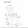 Стул кухонный SIGNAL PIANO VELVET (античный розовый/черный/золотой) заказать по цене 13 883 руб. в Омске