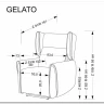 Кресло Halmar GELATO (серый) заказать по цене 55 053 руб. в Омске