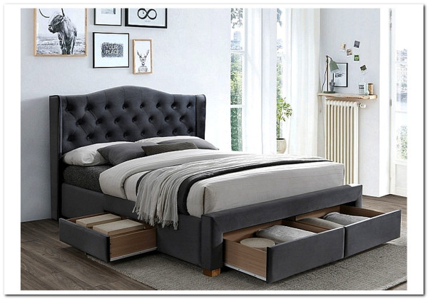 Кровать ASPEN II VELVET BLUVEL 14 160/200 Signal заказать по цене 82 622 руб. в Омске