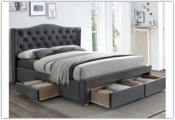 Кровать ASPEN II VELVET BLUVEL 14 160/200 Signal заказать по цене 88 049 руб. в Омске