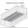 Кровать SIGNAL ALFIE Velvet Bluvel 40 темно-бежевый, 120/200 заказать по цене 83 114 руб. в Омске