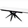 Стол FORIO 160 MATT WHITE MARBLE SINTERED STONE/ BLACK заказать по цене 88 950 руб. в Омске