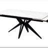 Стол FORIO 160 MATT WHITE MARBLE SINTERED STONE/ BLACK заказать по цене 88 950 руб. в Омске