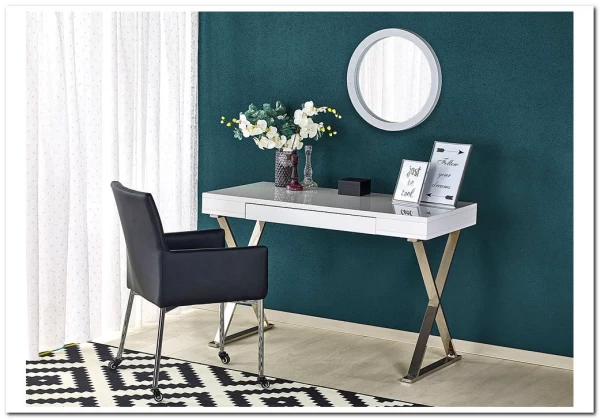 Стол компьютерный Halmar B-31 (белый/хром) заказать по цене 37 613 руб. в Омске